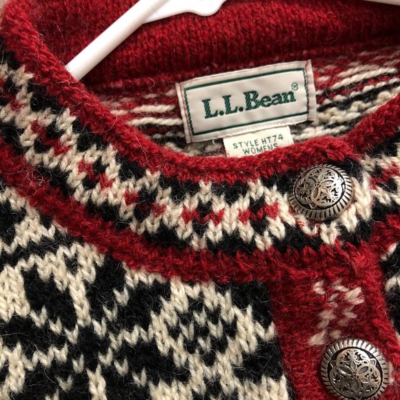 COPY - LL Bean Wool Sweater | sz L - Picture 6 of 8